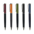 Vente chaude chinoise Nouveau Arrivée 2021 Classic Black Ink Pen Crene Design Metallic Ballpoint Pens avec logo personnalisé